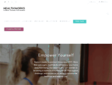 Tablet Screenshot of healthworksfitness.com
