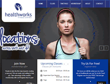 Tablet Screenshot of healthworksfitness.com.au